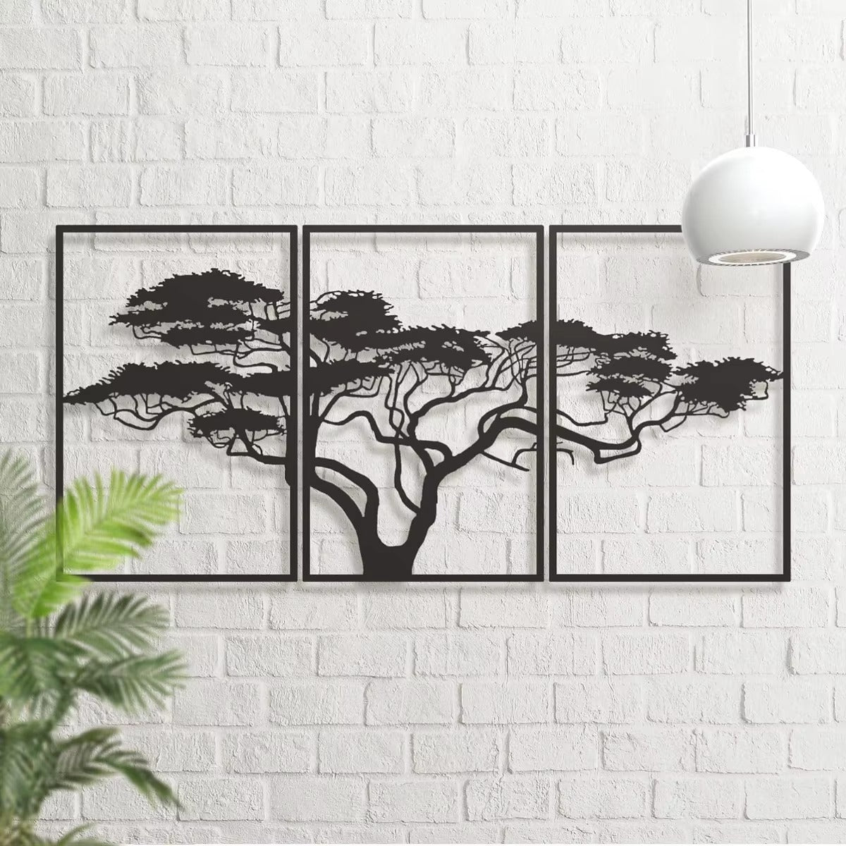Black Metal Wall Art Decor - 3PC