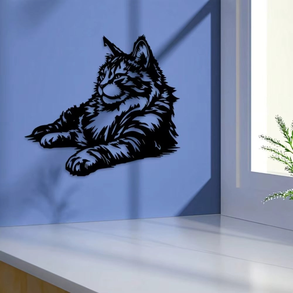 Black Metal Wall Art Decor - 1PC