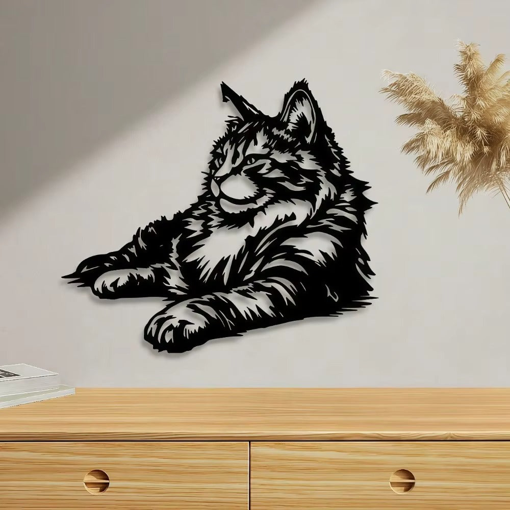 Black Metal Wall Art Decor - 1PC